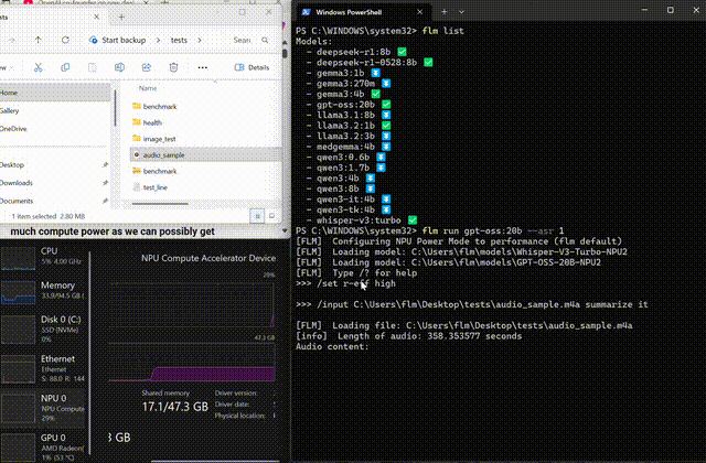 Whisper transcription and summarization demo